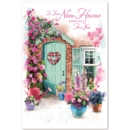 NEW HOME CARDS,6's Floral Cottage Door