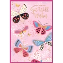 GET WELL CARDS, 6's Multi Coloured Butterflies