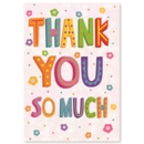 GREETING CARDS,Thank You 6's Flowers & Text
