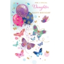 GREETING CARDS,Daughter 6's Butterflies & Balloons