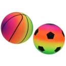 MINI FOOTBALL, Inflated, Neon Rainbow Colours. 140mm