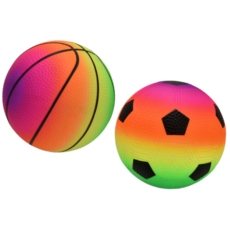 MINI FOOTBALL, Inflated, Neon Rainbow Colours. 140mm