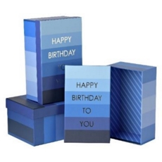 GIFT BOX,Happy Birthday Blue 3's