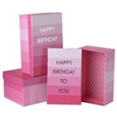 GIFT BOX,Happy Birthday Pink 3's