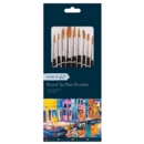 PAINT BRUSH,Artist Natural Assorted Sizes 12's