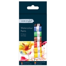 WATER COLOUR PAINT,8 x 6ml tubes