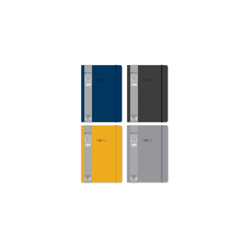 NOTEBOOK,Soft Touch A4 Rustic Colours 4 Asst CDU