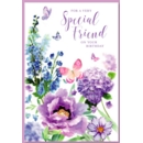GREETING CARDS,Special Friend 6's Floral Butterflies