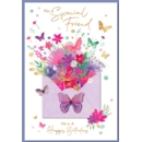 GREETING CARDS,Special Friend 6's Floral Envelope