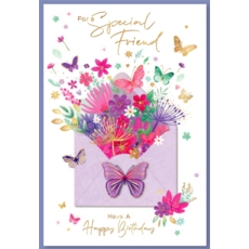 SPECIAL FRIEND CARDS,6's Floral Envelope