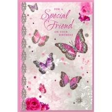 SPECIAL FRIEND CARDS, 6's Butterflies