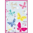 THANK YOU CARDS, 6's Butterflies