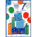 GREETING CARDS,Age 7 Male 6's Presents & Balloons