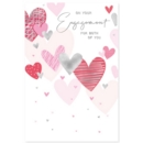 GREETING CARDS,Engagement 6's Hearts
