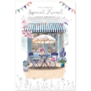 GREETING CARDS,Special Friend 6's Floral Alfresco Seating