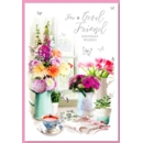 GREETING CARDS,Good Friend 6's Floral Vases