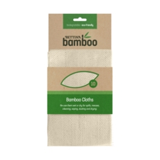 CLOTHS,100% Bamboo 50x30cm Wet or Dry 10's           B474