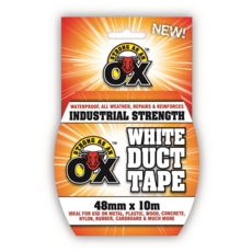 DUCT TAPE,White 48mm x 10m H/pk