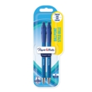 BALL PEN,Flexgrip Retractable Blue Medium 1.0mm 2's I/cd