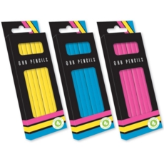 PENCIL,HB 8's Brights 3 Asst Cols Boxed (Was 1.49)