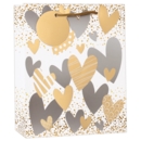 GIFT BAG,Hearts Foil (Small)