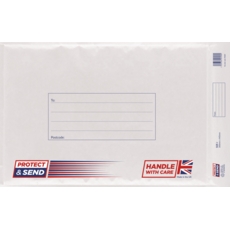 PADDED ENVELOPES,Size J White Protect & Send CG020  (Bulk)