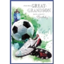 BIRTHDAY CARDS,Great Grandson 6's Football