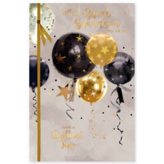 BIRTHDAY CARDS,Great Grandson 6's Balloons