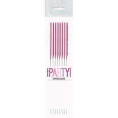 SPARKLER,Mini 7in Pink 8's H/pk