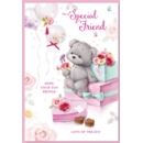 GREETING CARDS,Special Friend 6's Teddy & Presents