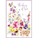 GREETING CARDS,Thinking of You 6's Wild Flowers