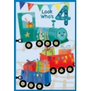AGE 4 CARDS, 6's Male Train, Carriages & Presents