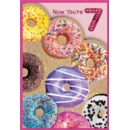 AGE 7 CARDS,Female 6's Doughnuts