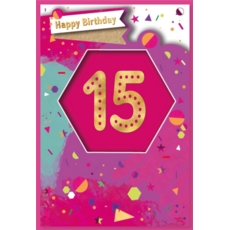 AGE 15 CARDS,Female 6's Geometric Shapes