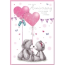 ANNIVERSARY CARDS, Your Teddies & Heart Balloons