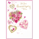 ANNIVERSARY CARDS, Your Floral Hearts