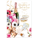 GREETING CARDS,Daughter & Son in Law 6's Bubbly & Flowers