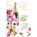 ANNIVERSARY CARDS,Son & Dau in Law  Bubbly & Flowers