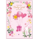 BABY GIRL CONGRATS. CARDS,6's Presents Pink