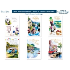GREETING CARDS,Birthday Asst. 72's Male Birthday Box