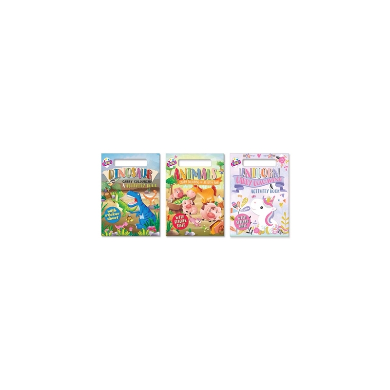 ACTIVITY PACK,Book, Stickers & Colouring 3 Assorted