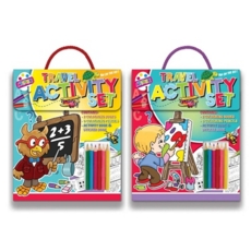 ACTIVITY SET,Travel & Handle Books, Pencils & Stickers