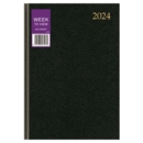 DESK DIARY,A4 Week To View 3 Asst Cols 2024