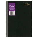 DESK DIARY,A5 Day To Page Appointment 3 Asst Cols 2024