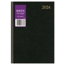 DESK DIARY,A5 Week To View 3 Asst Cols 2024