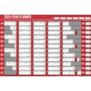 YEAR WALL PLANNER 2024 Inc. Pen & Stickers H/pk