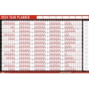 YEAR WALL PLANNER 2024 Inc. Pen & Sticky Notes,H/pk