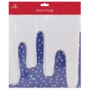 SNOW FRINGE Xmas Decoration 100x28cm H/pk (Was 2.79)