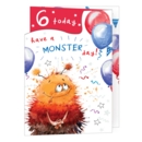 AGE 6 CARDS, 6's Male Monster & Balloons