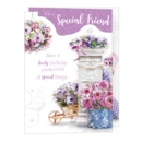 GREETING CARDS,Special Friend 6's Floral Containers